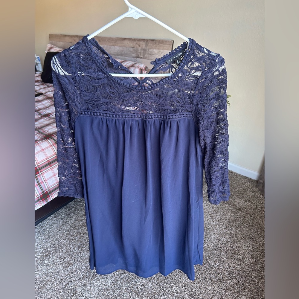 Blue Lace Dress